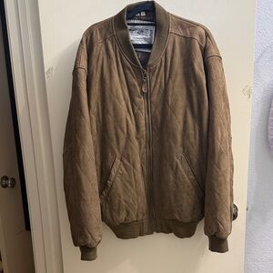 Sawyer of Napa leather bomber jacket men’s XL